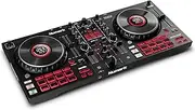 Numark Mixtrack Platinum FX – DJ Controller For Serato DJ with 4 Deck Control, DJ Mixer, Built-in Audio Interface, Jog Wheel Displays and FX Paddles