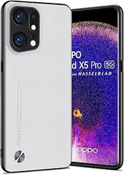 [Puxssul] for Oppo Find X5 Pro 5G Case, Soft TPU Faux Leather Case, Extremely Lightweight Ultralight Camera Protection Leather Case for Oppo Find X5 Pro 5G (White)