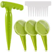 3X(Seed Dispenser Planter Tool Set -Adjustable Garden Seeder Sower with 59741