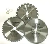 3PC CIRCULAR SAW BLADES 235MM 20T,40T,80T ARBOR 30MM-BUSH25.4/16/10TCT MITRESAW