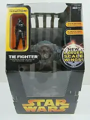 Star Wars TIE Fighter w/ TIE Pilot New Larger Scale Wings Hasbro 2005 (Pg58E)