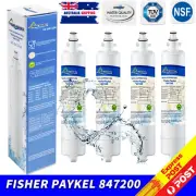 4 X Fisher Paykel 847200 Fridge Water Filter Replacement Cartridges External NEW