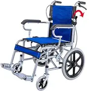 Wheelchair Manual Scooter, Collapsible Ultra Light Travel Disabled/Elderly Trolley Scooter Transport,Portable