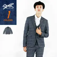 在飛比找松果購物優惠-『SMR』韓格紋西裝外套-深灰色《004KR1368》 (9