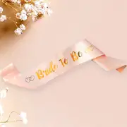 Champagne Pink 'Bride To Be' Hen Party Sash