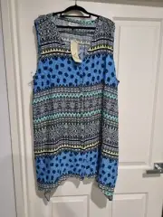 Autograph Plus Size 26 Top Tunic Singlet tunic Sleeveless very pretty