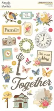 Front Porch Chipboard Stickers-6"X12"
