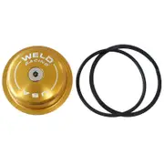 Weld Racing Hub Dust Cap Gold Suit Sprint & Midget With O-Ring & Spiraloc & Oil Hole