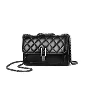 Fashion For Luxury Handbags Women'S Bags Designer Crossbody Pu Leather Black Soft Washed Messenger Flap Bag