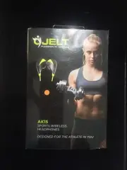 Jelt Sports Lightweight Bluetooth Wireless Headphones Orange Ear Phones Gym