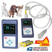 Veterinary Pulse Oximeter SPO2 Pulse Rate Monitor Tongue Ear Sensor USB Software