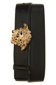 Versace Medusa Head Leather Belt