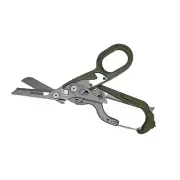 Emergency Trauma Shear Medic Heavy Duty Multi Function W/Mini Knife Green Handle