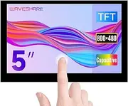 Waveshare 5inch Capacitive Touch Display Compatible with Raspberry Pi 5/4B/3B+/3A+/3B/2B/B+/A+/CM3/3+/4 800×480 Resolution DSI Interface