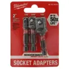 Milwaukee 48-32-5033 SHOCKWAVE Impact Duty 2" Socket Adapter 3-Piece Set