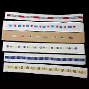 NEEDLEPOINT CANVAS BELT, STRAP, TIEBACK: CHOOSE PATTERN SHOES, TEE, SPORTS BM