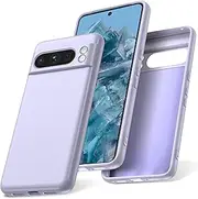 [Watana] Google Pixel 8 Pro Case, Soft Touch Silicone Mobile Phone Case, Shockproof, Dustproof, Non-Slip Full Body Armour with Microfibre Lining for Pixel 8Pro, Purple
