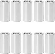 Zhooooonglf 10Pcs M3 Aluminum Spacers, Metal Spacer Aluminum Round 3.1mm ID x 5mm OD x12mm L Thickness Screw Standoff for M3 Screw Bolts Silver