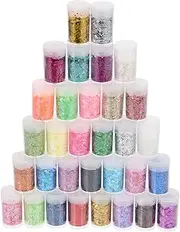 Gadpiparty Colors Glitter Nail Sequins for Manicure Decor Stylish Nail Art for Parties Easy Application for Natural Artificial Nails for Nail Designs