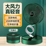 可伸縮摺疊式電風扇 桌面風扇車用輕音辦公室桌臺式扇USB插電風扇