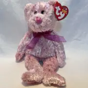 Ty Beanie Baby SMITTEN Pink Bear Pink Nose Vintage Ty Plush Stuffed Animal Toy