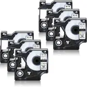 6PK 45013 Label Maker Tape 1/2" 12MM Compatible for DYMO D1 COLORPOP LMPnP LP250