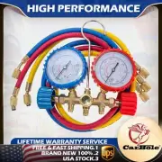 New A/C HVAC Diagnostic And Service Manifold Gauge Set with 3Feet Charging Hoses