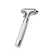Premium Glass Breaker with Seat Belt Cutter, Automotive Safety Hammer - Emergency Escape Tool, Car Metal Window Hammer, Hard Aluminum Alloy Head Design