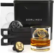Premium Clear Ice Ball Maker - 2 Large 2.4" Crystal Clear Ice Balls for Whiskey,