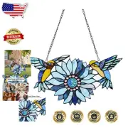 Tiffany-Style Stained Glass Sunflower Suncatcher - Elegant Mother's Day Gift