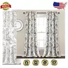Cottage-Style 84" L x 52" W Light Filtering Curtain Pair - Washable & Versatile