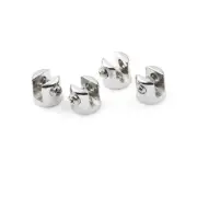 4Pcs 6-8mm Glass Brackets Zinc Chrome Alloy Shelf Holder Support Clamp.-