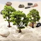 10pcs Model Tree Train Park Garden Scenery Layout Landscape Miniature Wargame