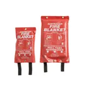Fire Blanket - Woven Fibreglass in 4 Sizes 1Mx1M,1.2Mx1.8M &1.8Mx1.8M