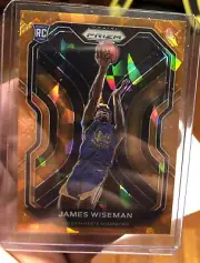 2020-21 Panini Prizm James Wiseman #268 RC Orange Cracked Ice Well Centered!