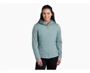 Kuh the One Hoody Womens Full Zip Warm Windproof Hooded Jacket in Eucalyptus