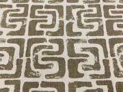 Kravet Couture Modern Contemporary Linen Print Fabric- Oui Bloc / Canyon 0.70 yd