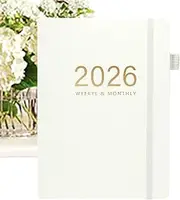 Writing Journal | 2026 Journal for Writing 144 Sheets,Hardcover Notebook A5 Calendar for Daily Study Workplace Business Home Graduation Meeting Travel School College