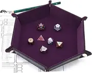 ERINGOGO 1 Pc Hexagonal Tray Dice Plate for Bar Dice Tray Jewelry Storage Purple