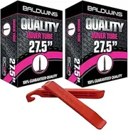 PAIR 27.5" Baldwins Cycle/Bike Inner Tube 27.5" x 2.20 to 2.40 (Fits any 2.20, 2.25, 2.30, 2.35, 2.40 Tyre) Presta/French Type Valve & BALDY'S TYRE LEVERS (Pack of 2)
