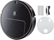Robot Vacuum, Slim Cordless 1000Pa Strong Suction Low Noise Robotic Vacuum Cleaner, 1000Pa Strong Suction Vacuum Cleaner for Pet, Floor, Home, Hair, Apartment + Replaceable Mop