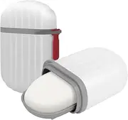 2Pcs Travel Soap Container Soap Holder with Draining Layer,Portable Bar Soap Holder with Lid,Leakproof Travel Soap Container with Draining Layer,Travel Soap Cases Soap Dish Soap Box with Lid, White