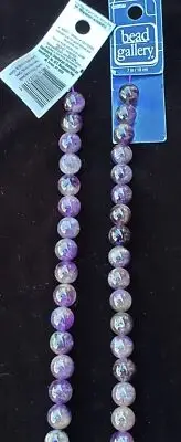 2 Strands Amethyst 10mm Round Stone Beads by Bead Gallery Craft Jewelry Making