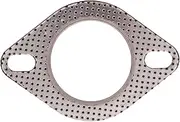 2 Pcs Exhaust Downpipe Flange 55mm Car Engine Exhaust Gasket/Universal Exhaust Pipe Gasket with Two Holes