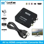 AV RCA 到 HDMI 兼容 1080P 視頻轉換器 MINI AV2HDMI 適配器轉換器盒用於 HDTV 投影儀