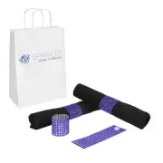 200 Dark Blue Rhinestone Napkin Rings - 8 Row Reusable Fasteners