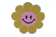 Unisex Belt Buckle Teens Women Men 80s Retro Fashion Yellow Flower Emoji Cartoon