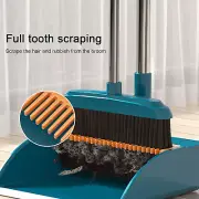 Broom and Dustpan Set for Home with Long Handle Kitchen Room Office Lobby Floor