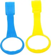 MOTHNUR 2pcs Pull Up Rings for Playpen Ergonomic Handles for Safe Standing Assistance Indoor for Cognitive Development and Coordination Activities