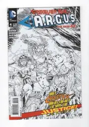 Forever Evil Argus A.R.G.U.S. (2014) #4 Brett Booth B&W Sketch 1:25 Variant (NM)